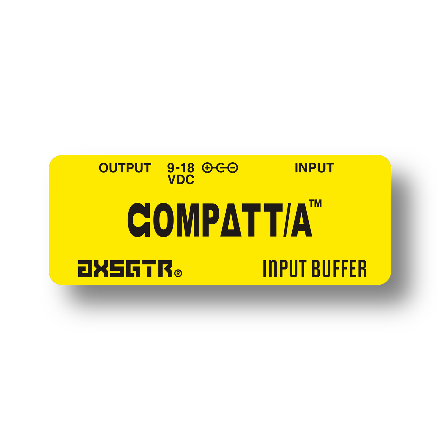 axess electronics axsgtr CPTA compatta guitar input buffer yellow