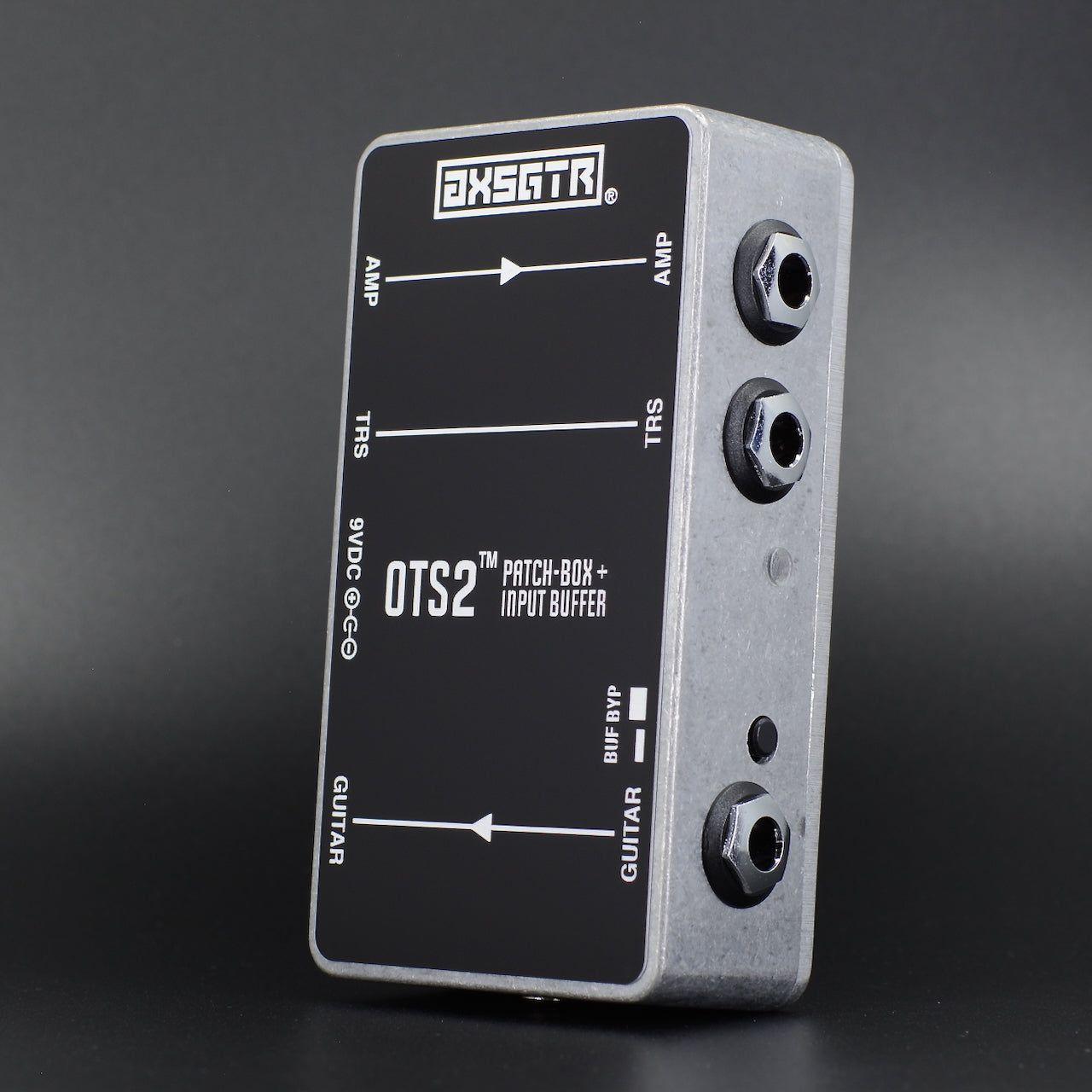 axess electronics axsgtr OTS2 pedalboard patchbox guitar input buffer