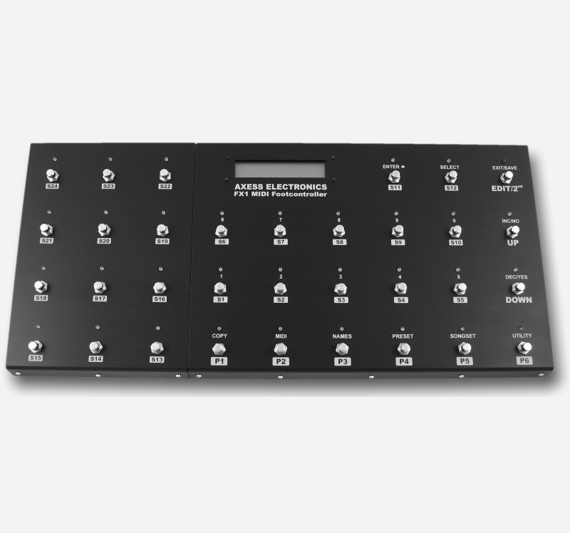 axess electronics fx1 expanded midi foot controller switcher