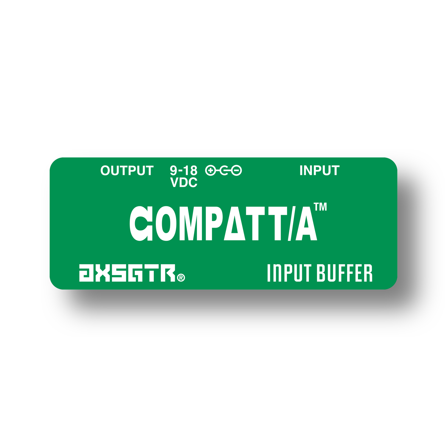 axess electronics axsgtr CPTA compatta guitar input buffer green