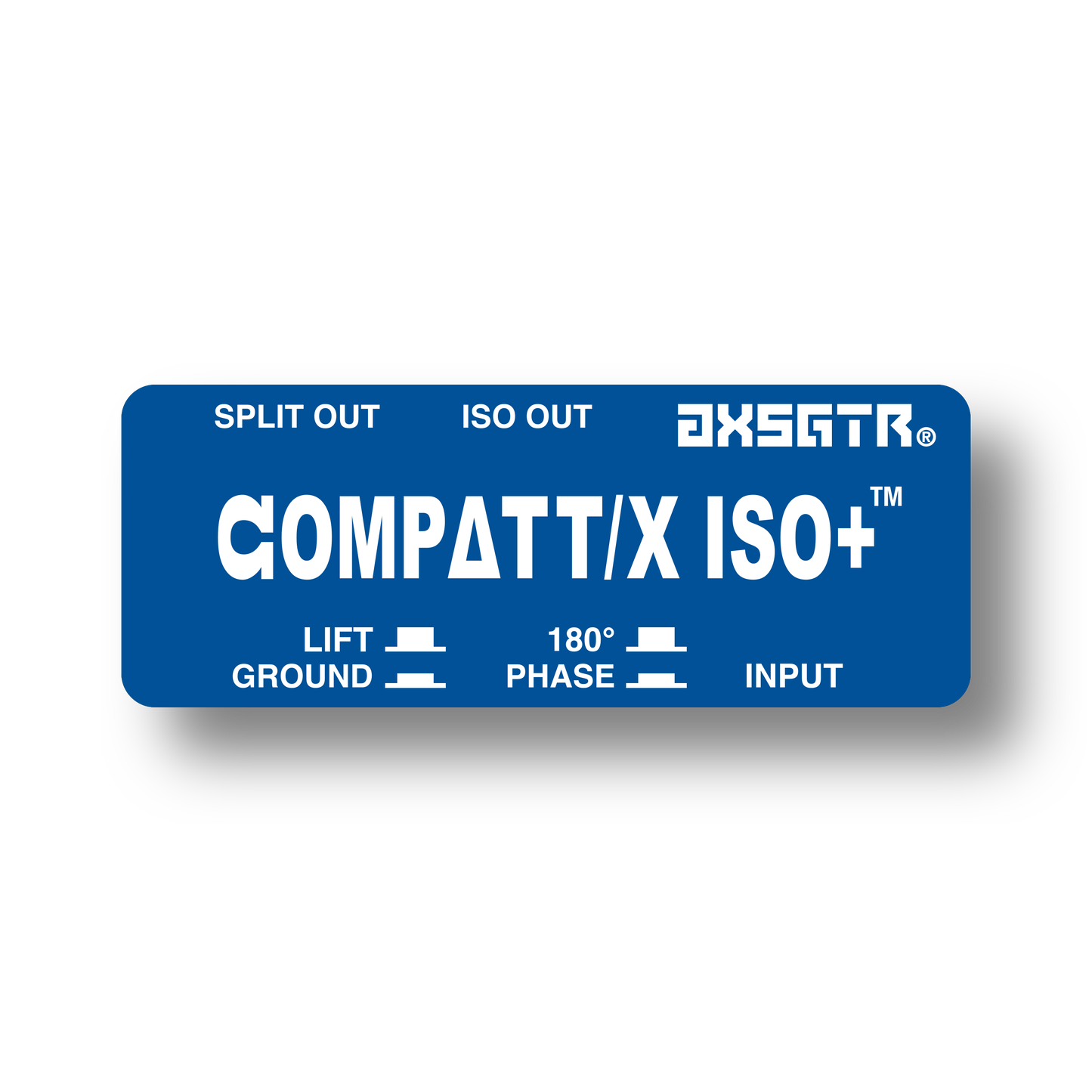 axess electronics axsgtr CPTI compattx isoplus guitar amp splitter ground loop hum noise eliminator balanced long line receiver amplifier simulator pedal isolator blue