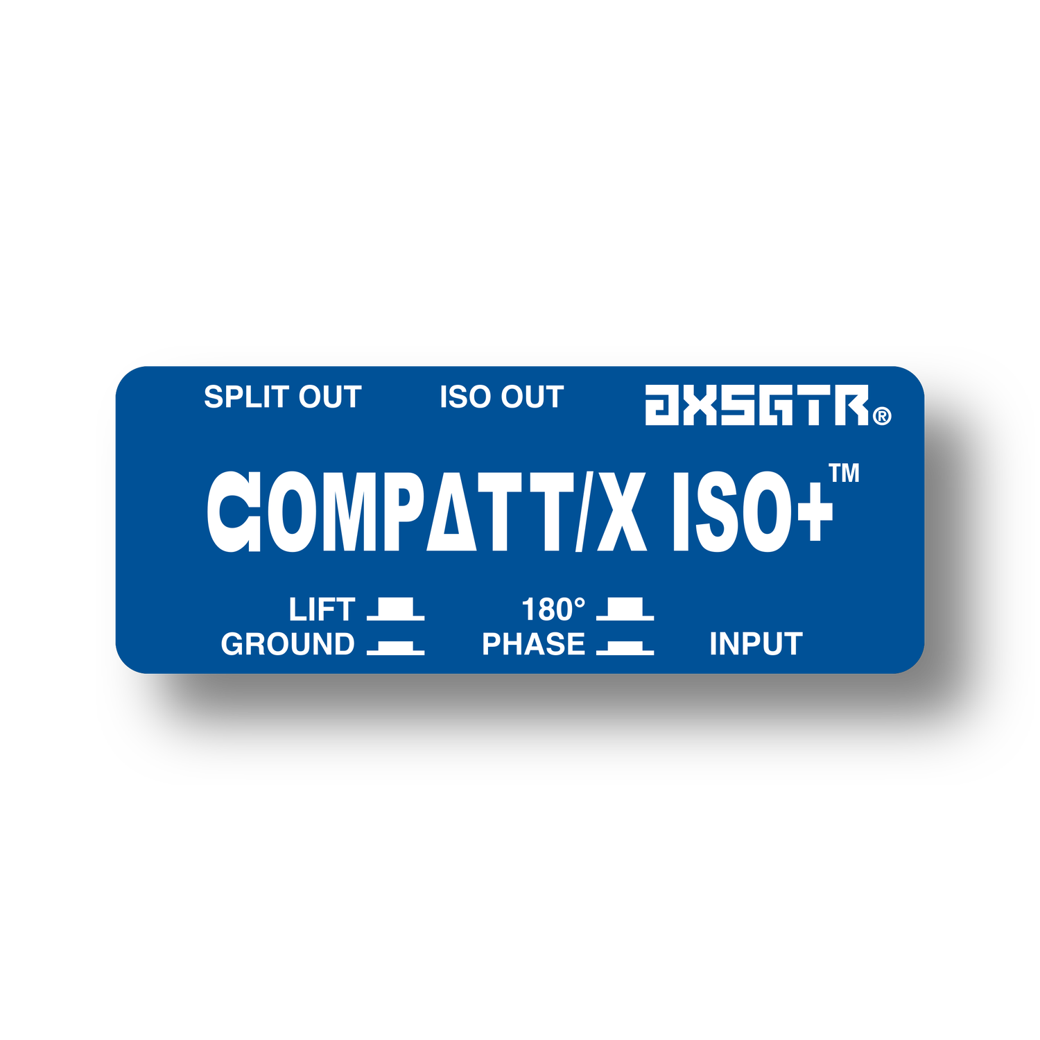 axess electronics axsgtr CPTI compattx isoplus guitar amp splitter ground loop hum noise eliminator balanced long line receiver amplifier simulator pedal isolator blue