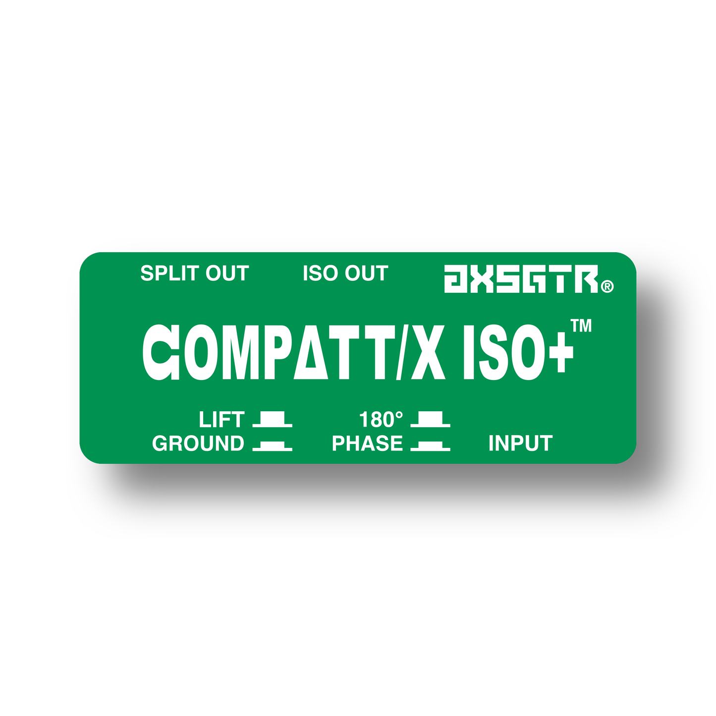 axess electronics axsgtr CPTI compattx isoplus guitar amp splitter ground loop hum noise eliminator balanced long line receiver amplifier simulator pedal isolator green