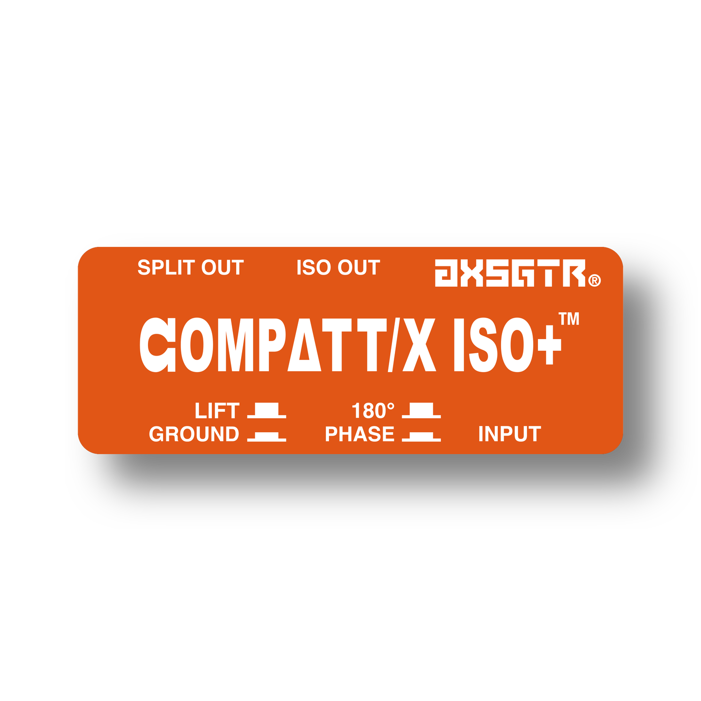 axess electronics axsgtr CPTI compattx isoplus guitar amp splitter ground loop hum noise eliminator balanced long line receiver amplifier simulator pedal isolator orange