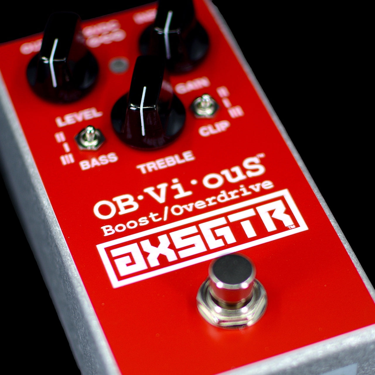 axess electronics axsgtr obvs obvious boost overdrive transparent guitar effect pedal bokeh