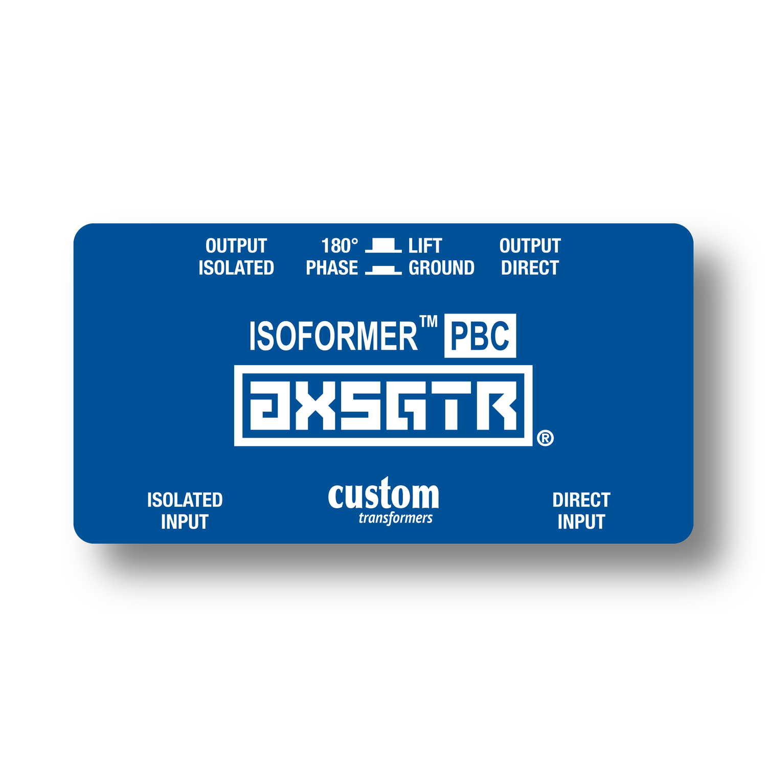 axess electronics axsgtr CT4P isoformer PBC guitar trs splitter ground loop hum noise eliminator rjm mastermind megx pbc6x pbc10 isolator blue