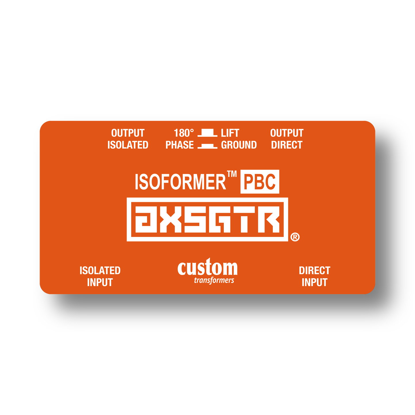 axess electronics axsgtr CT4P isoformer PBC guitar trs splitter ground loop hum noise eliminator rjm mastermind megx pbc6x pbc10 isolator orange