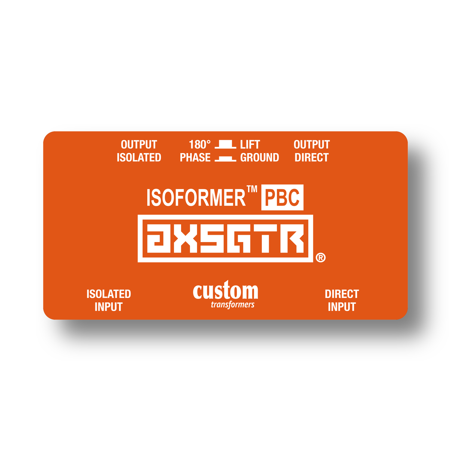 axess electronics axsgtr CT4P isoformer PBC guitar trs splitter ground loop hum noise eliminator rjm mastermind megx pbc6x pbc10 isolator orange