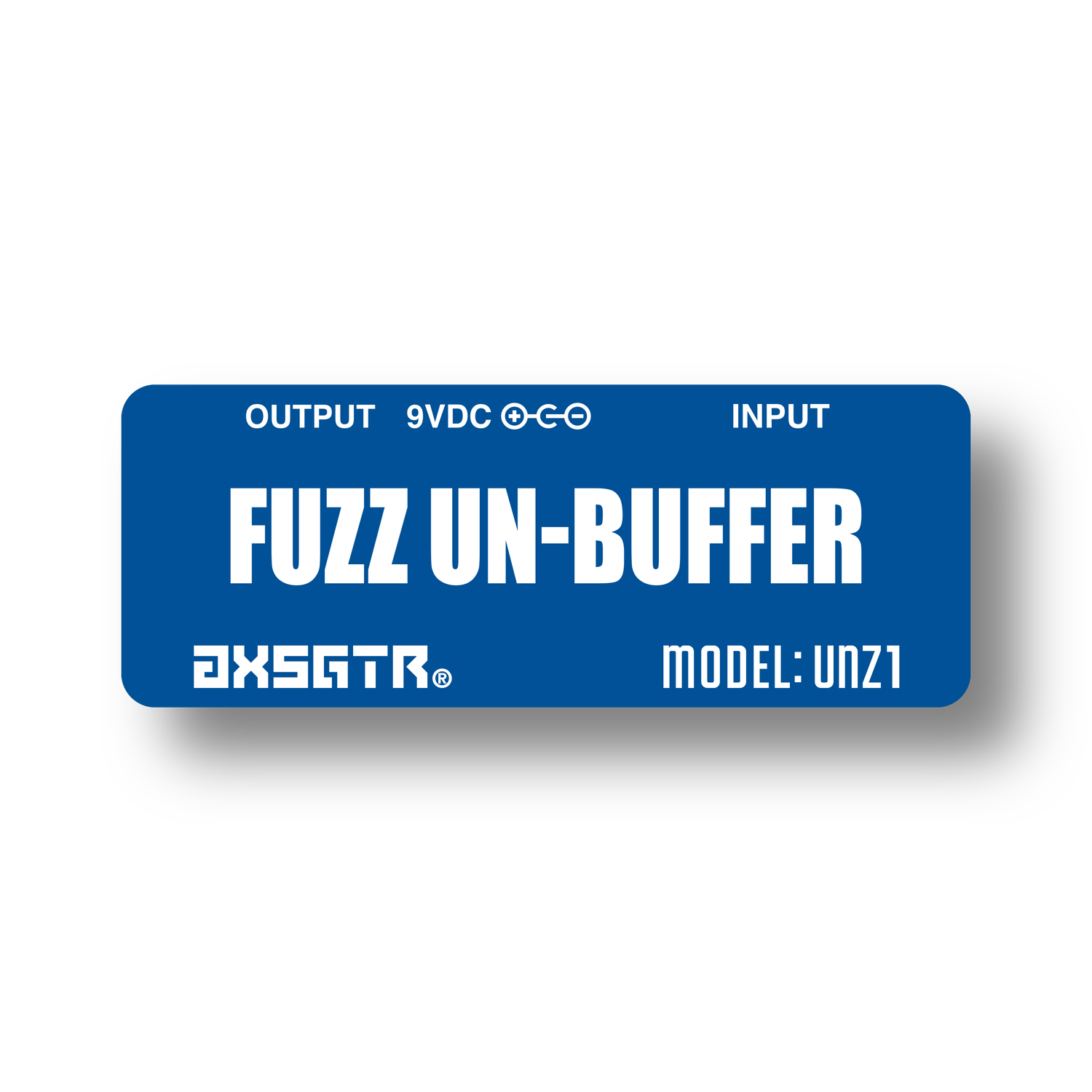 axess electronics axsgtr UNZ1 guitar pedalboard unbuffer germanium fuzz pedal blue