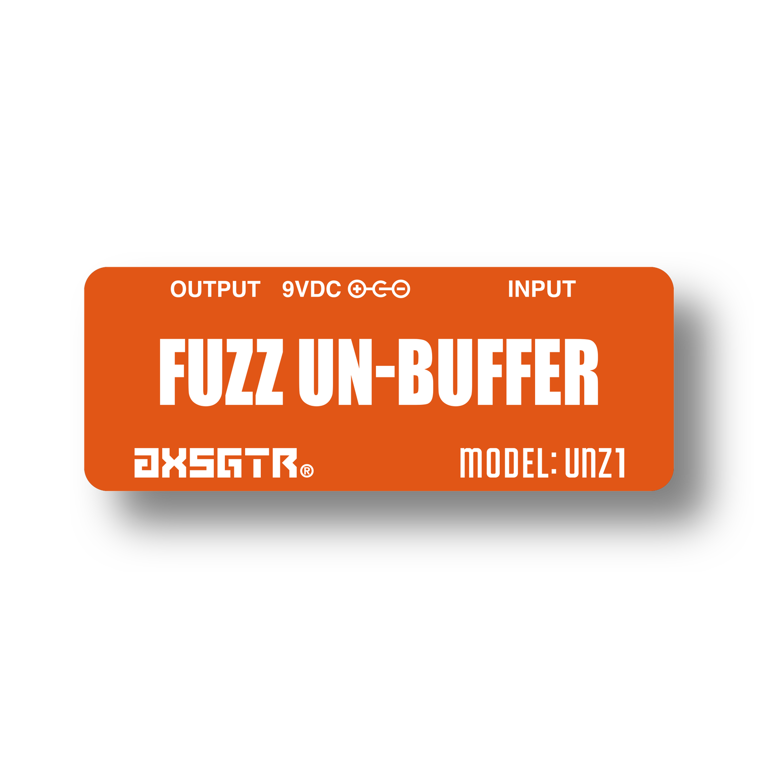 axess electronics axsgtr UNZ1 guitar pedalboard unbuffer germanium fuzz pedal orange