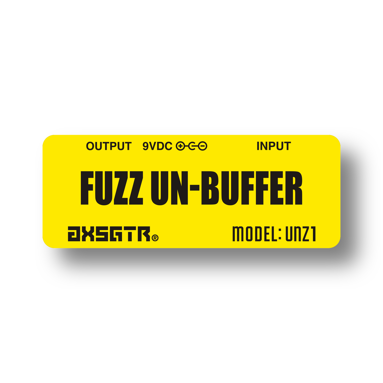 axess electronics axsgtr UNZ1 guitar pedalboard unbuffer germanium fuzz pedal yellow