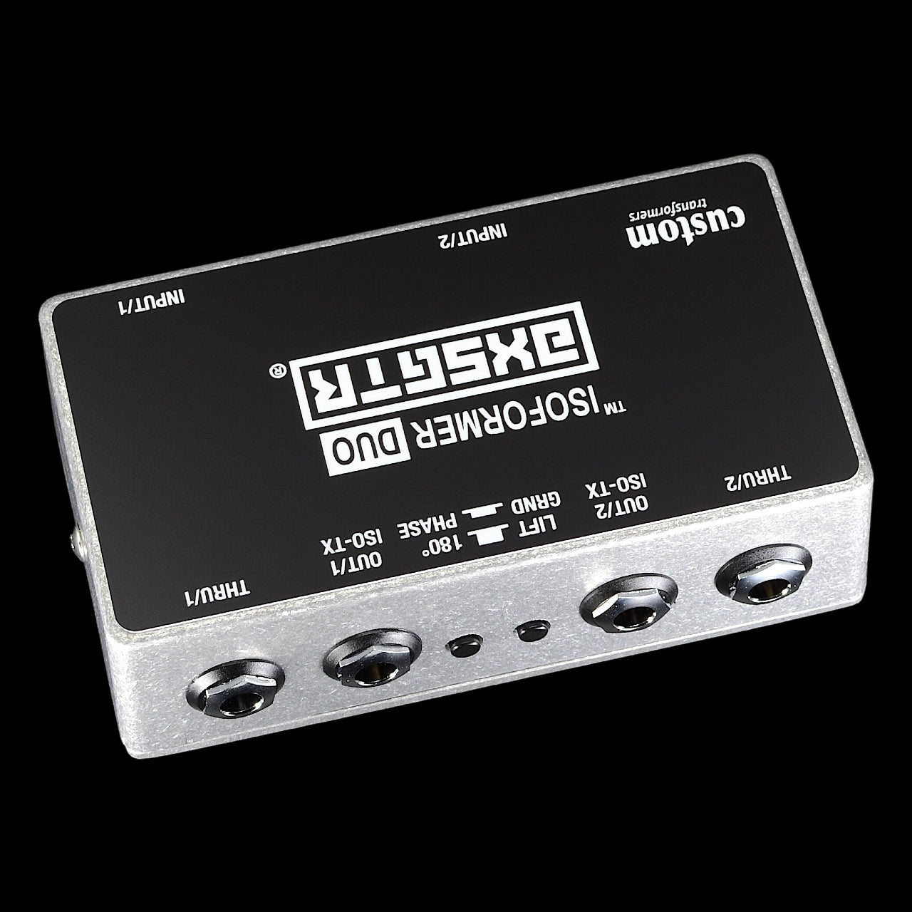 axess electronics axsgtr CT4D isoformer DUO guitar amp splitter ground loop hum noise eliminator balanced long line send receive amplifier simulator pedal stereo isolator