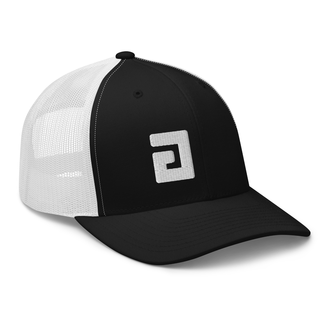 axsgtr axess electronics guitar music industry branded merchandise swag trucker cap hat black white white