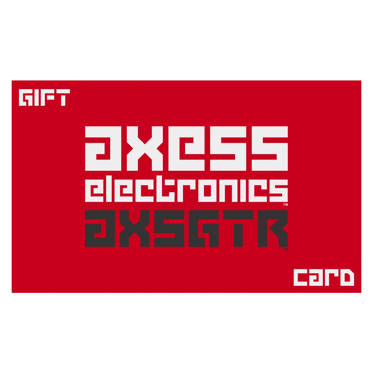 axsgtr axess electronics gift card coupon code discount